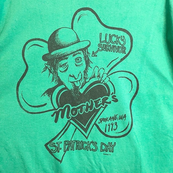 1993 Vintage Mother Load Live Muzik Blowout Green Graphic T-Shirt Size XL - Picture 3 of 13